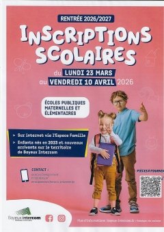 INSCRIPTIONS SCOLAIRES